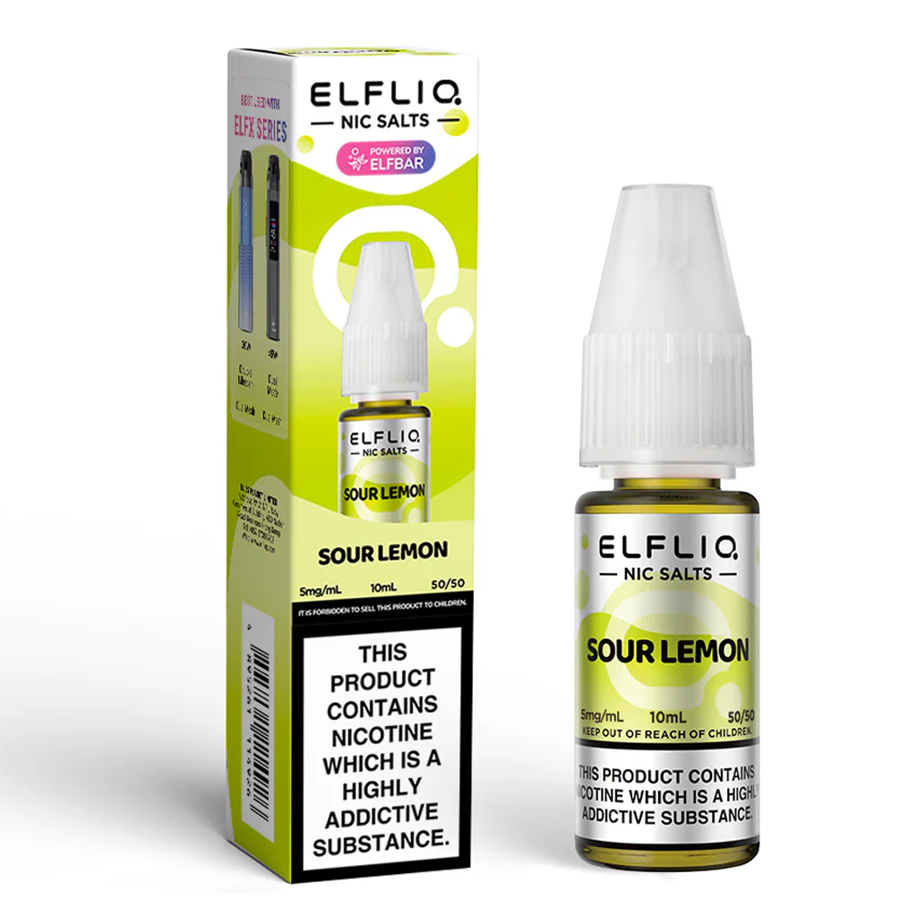 Elfliq Sour Lemon Nic Salt, 10ml 20mg
