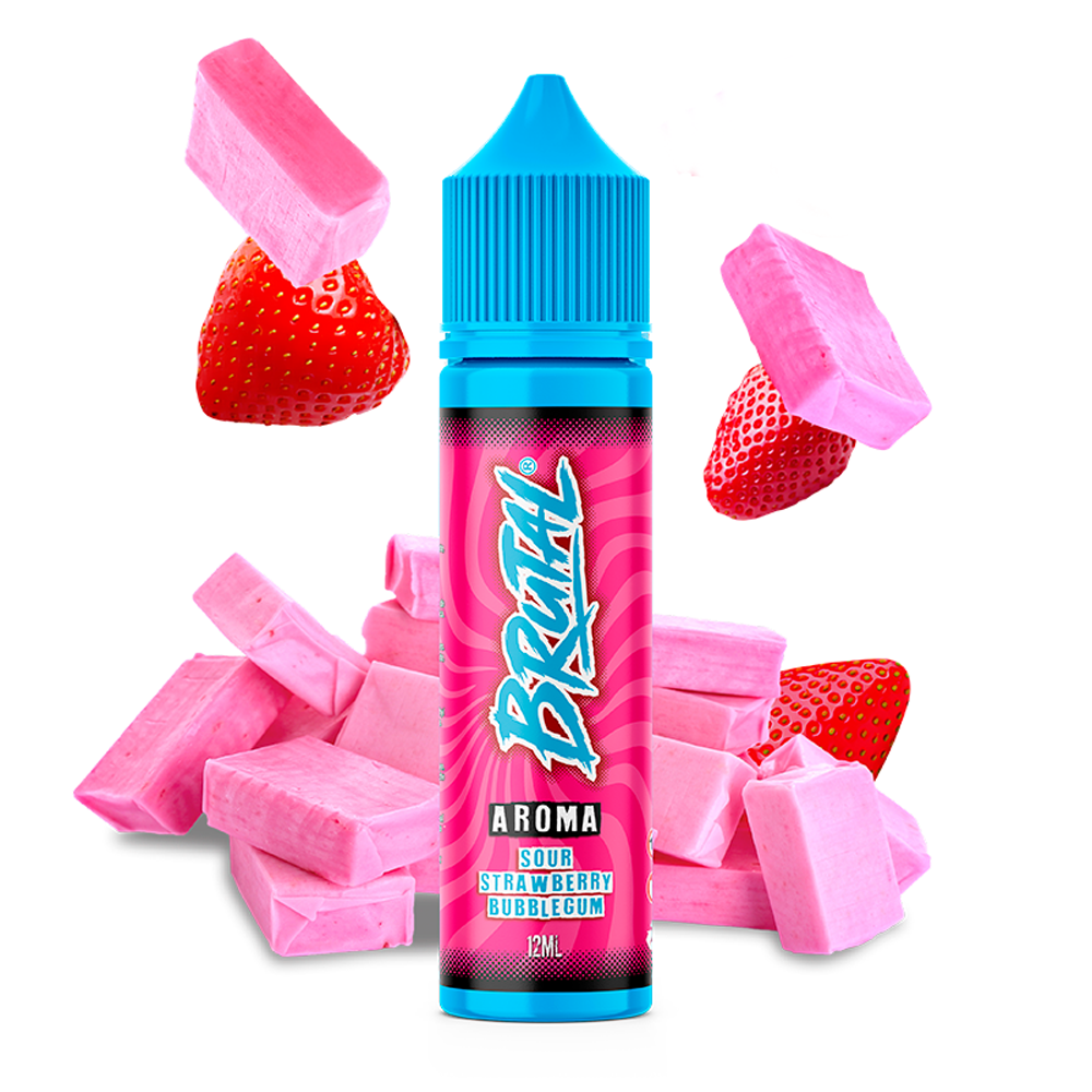 Brutal - Sour Strawberry Bubblegum  60ml Longfill