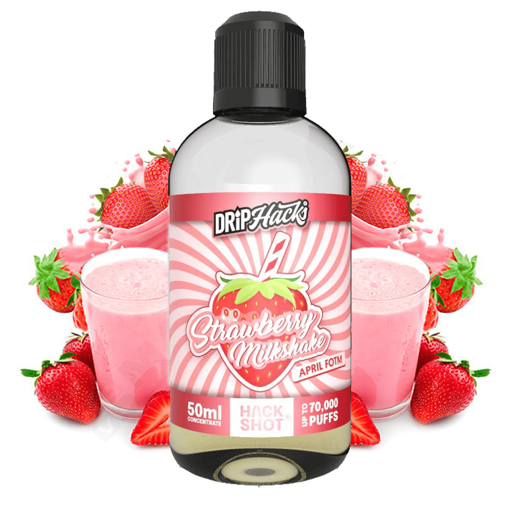 Drip Hacks - Strawberry Milkshake 200ml Shortfill