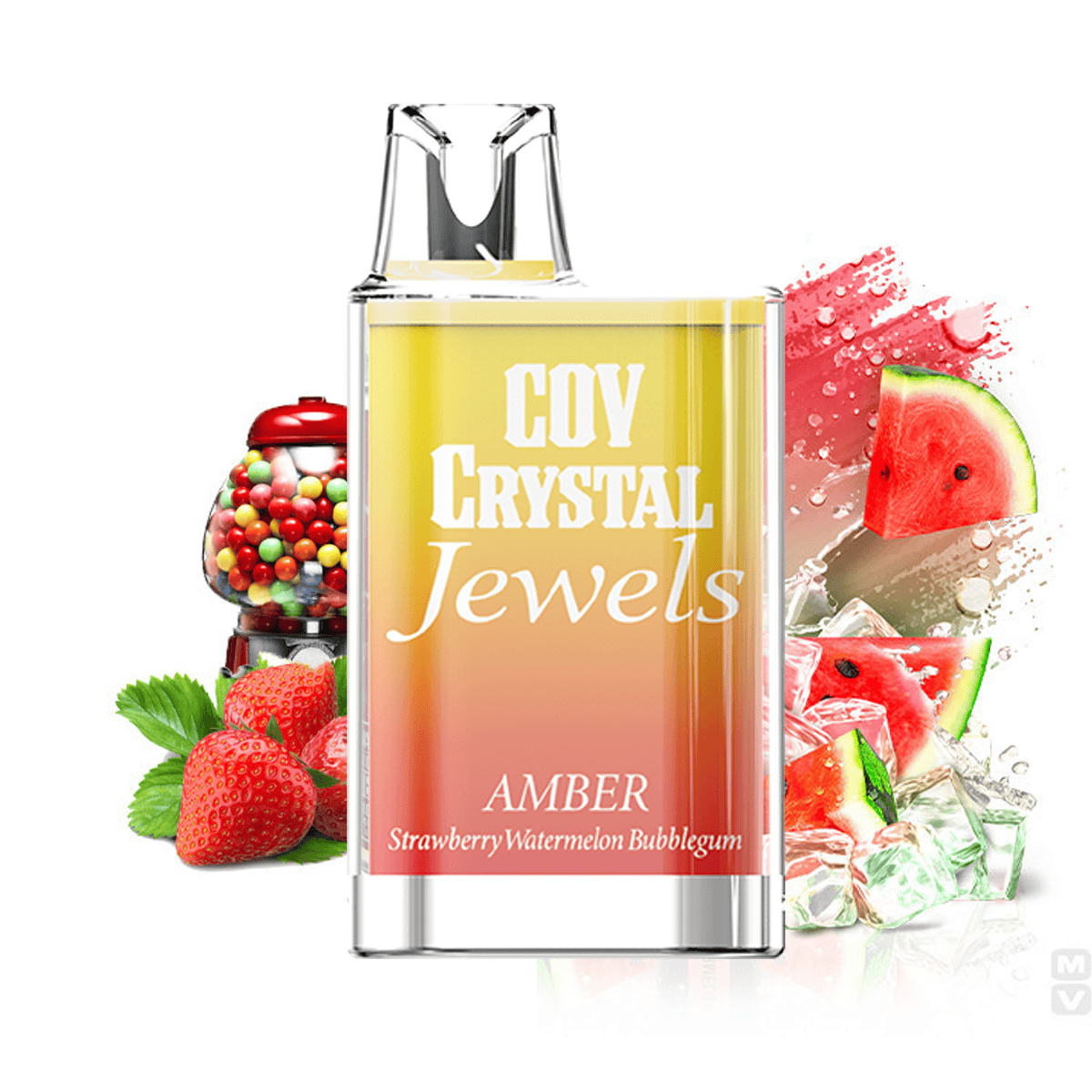 COV Crystal - Gomma da masticare alla fragola e anguria 20 mg