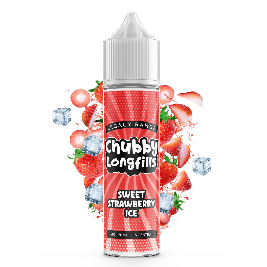 Chubby Longfills - Sweet Strawberry Ice 60ml  House Of Clouds