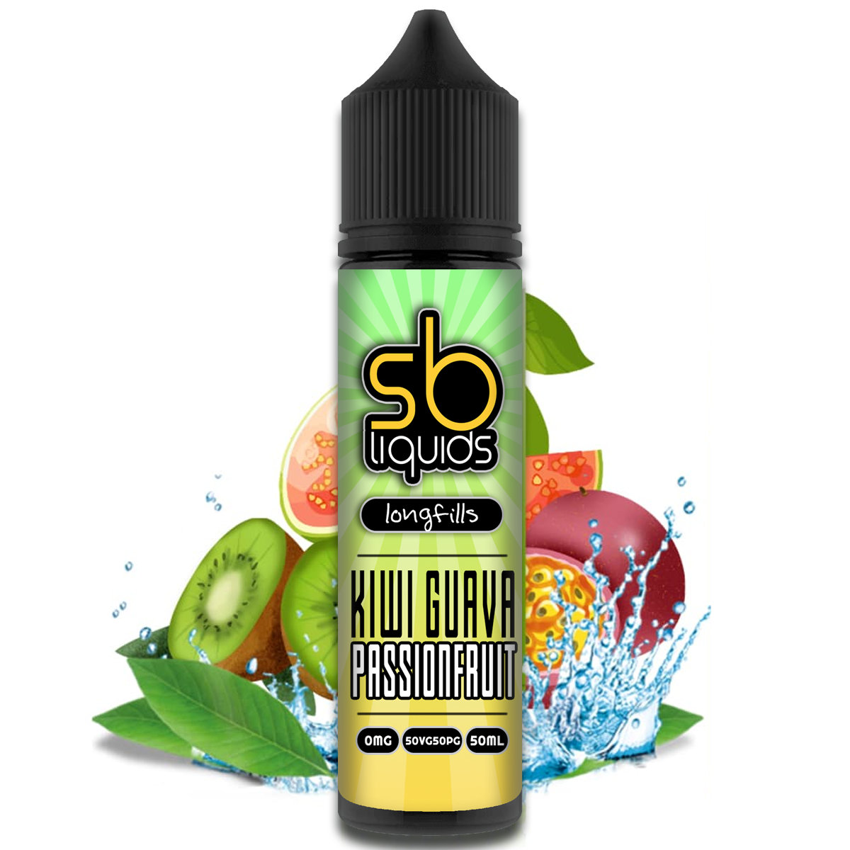 SB Liquids - Kiwi Passionfruit Guava 50ml Longfill