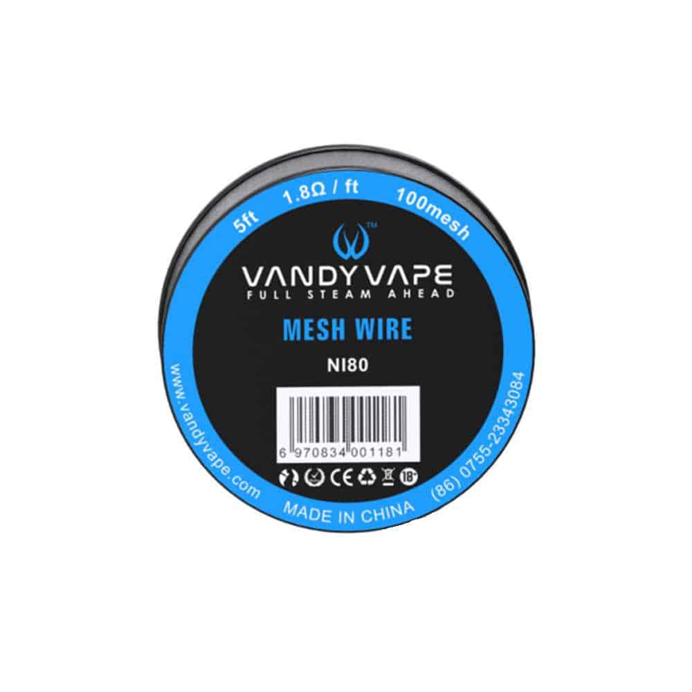 Vandy Vape Mesh Ni80 Wire 1.8 1.5M  House Of Clouds
