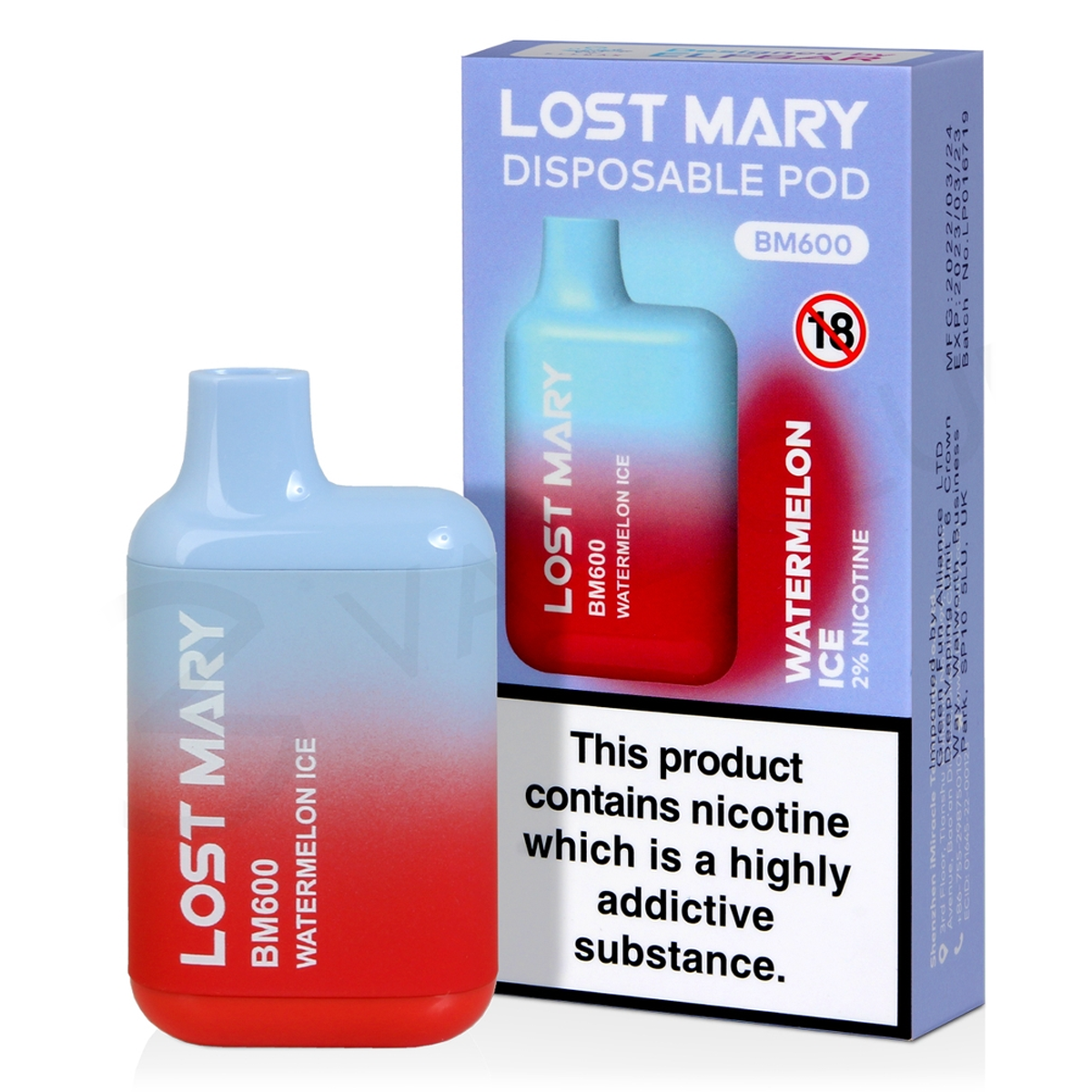Lost Mary - Glace à la pastèque 20 mg