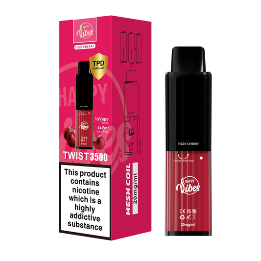 Happy Vibes Twist 3500 - Fizzy Cherry 20mg