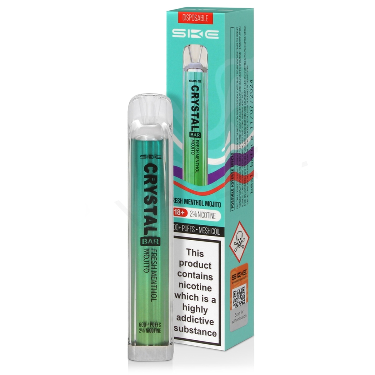 Barre de cristal SKE - Mojito au menthol frais 20 mg