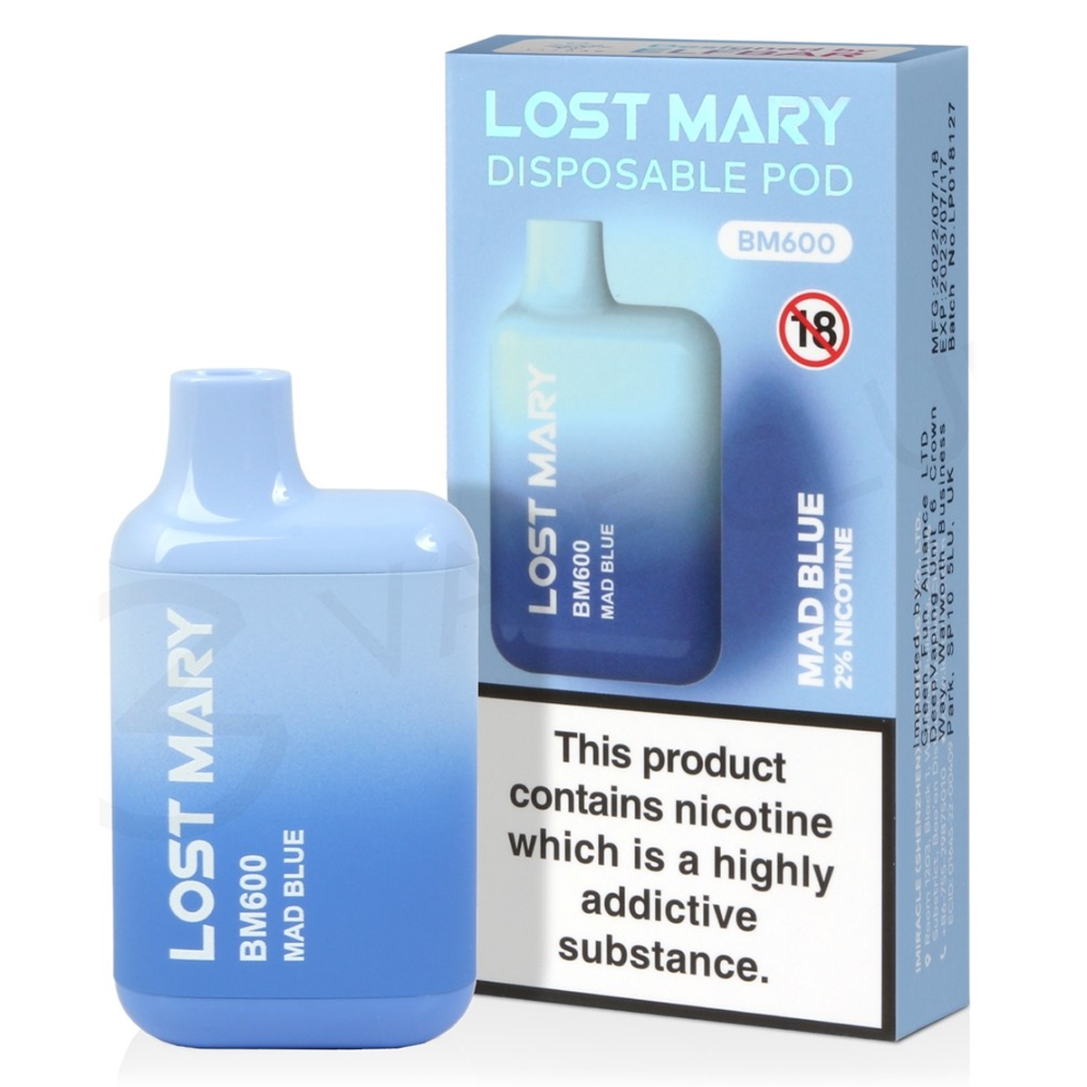 Lost Mary - Mad Blue 20mg