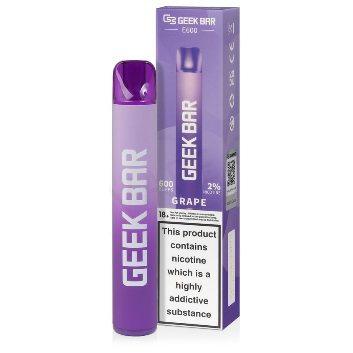 Geekbar E600 - Grape 20mg