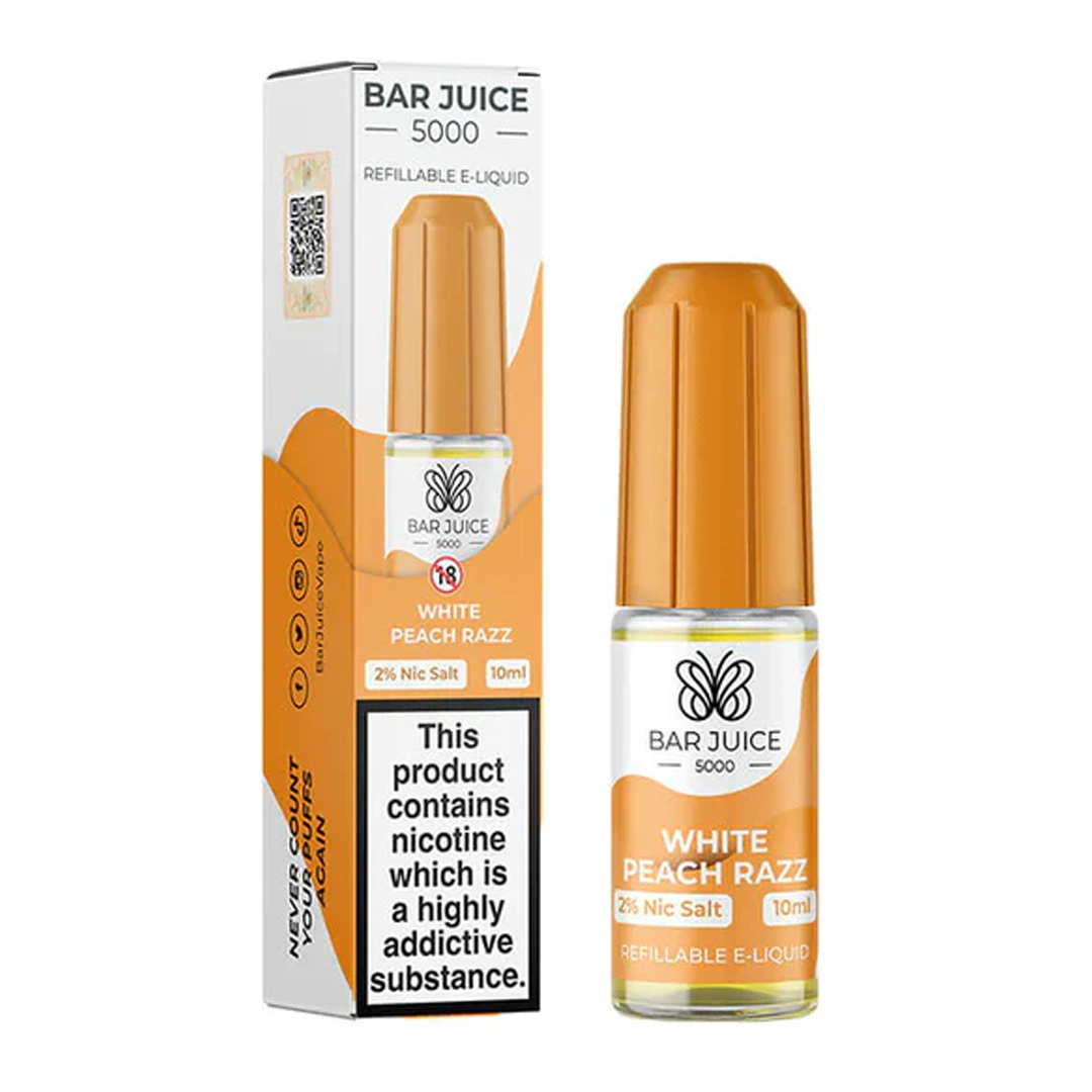 Bar Juice - White Peach Razz 10ml Nic Salt