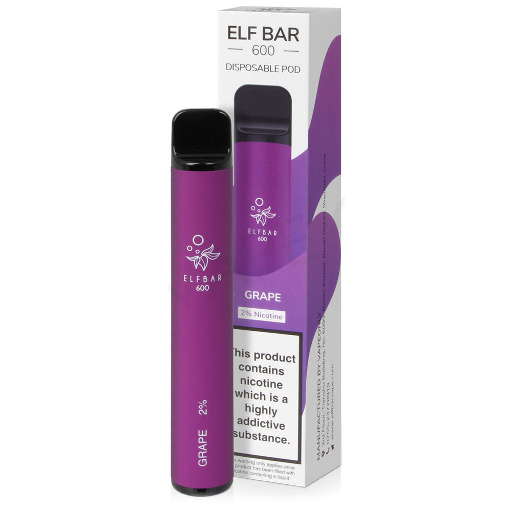 Barre Elf 600 - Raisin 20mg