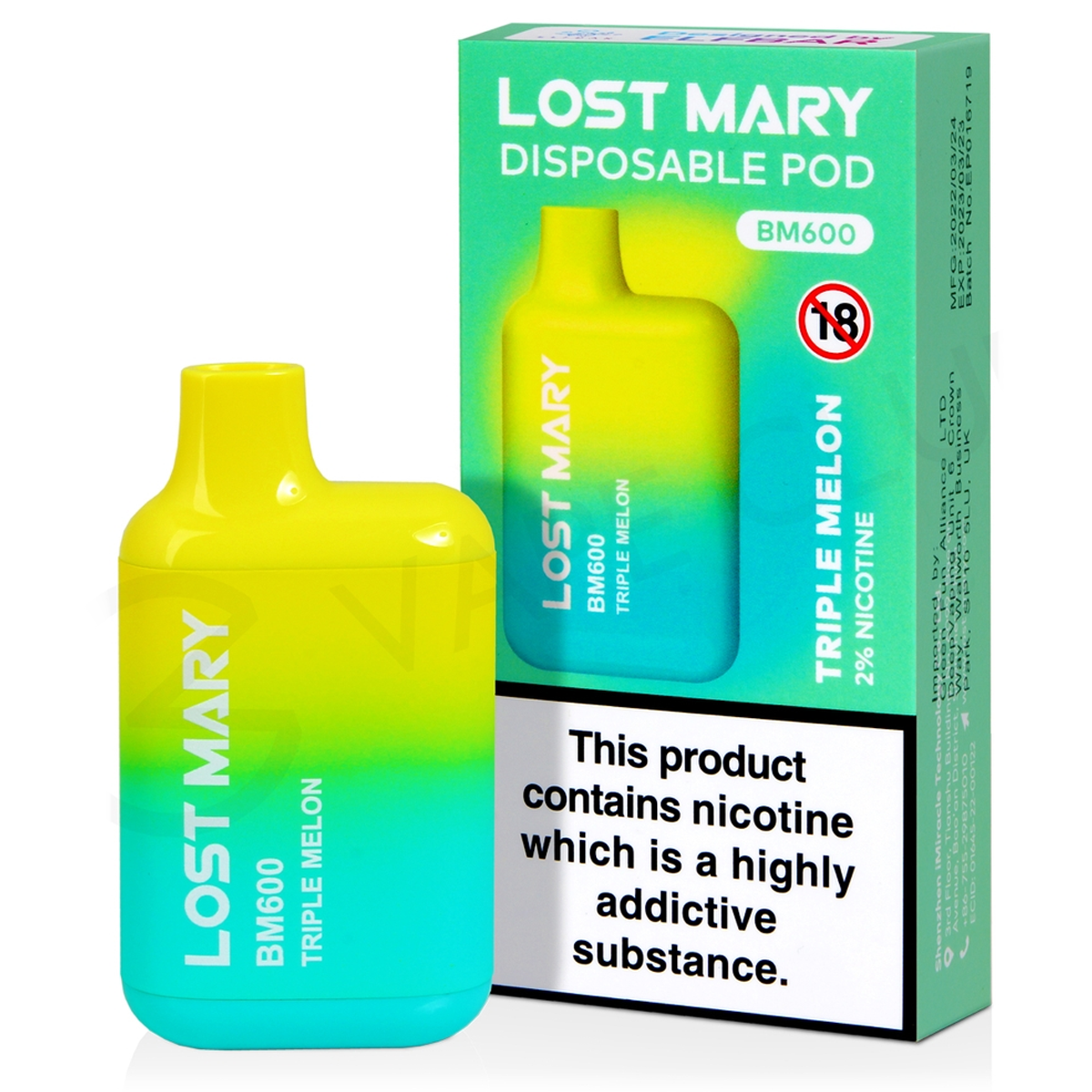 Lost Mary - Triplo melone 20 mg