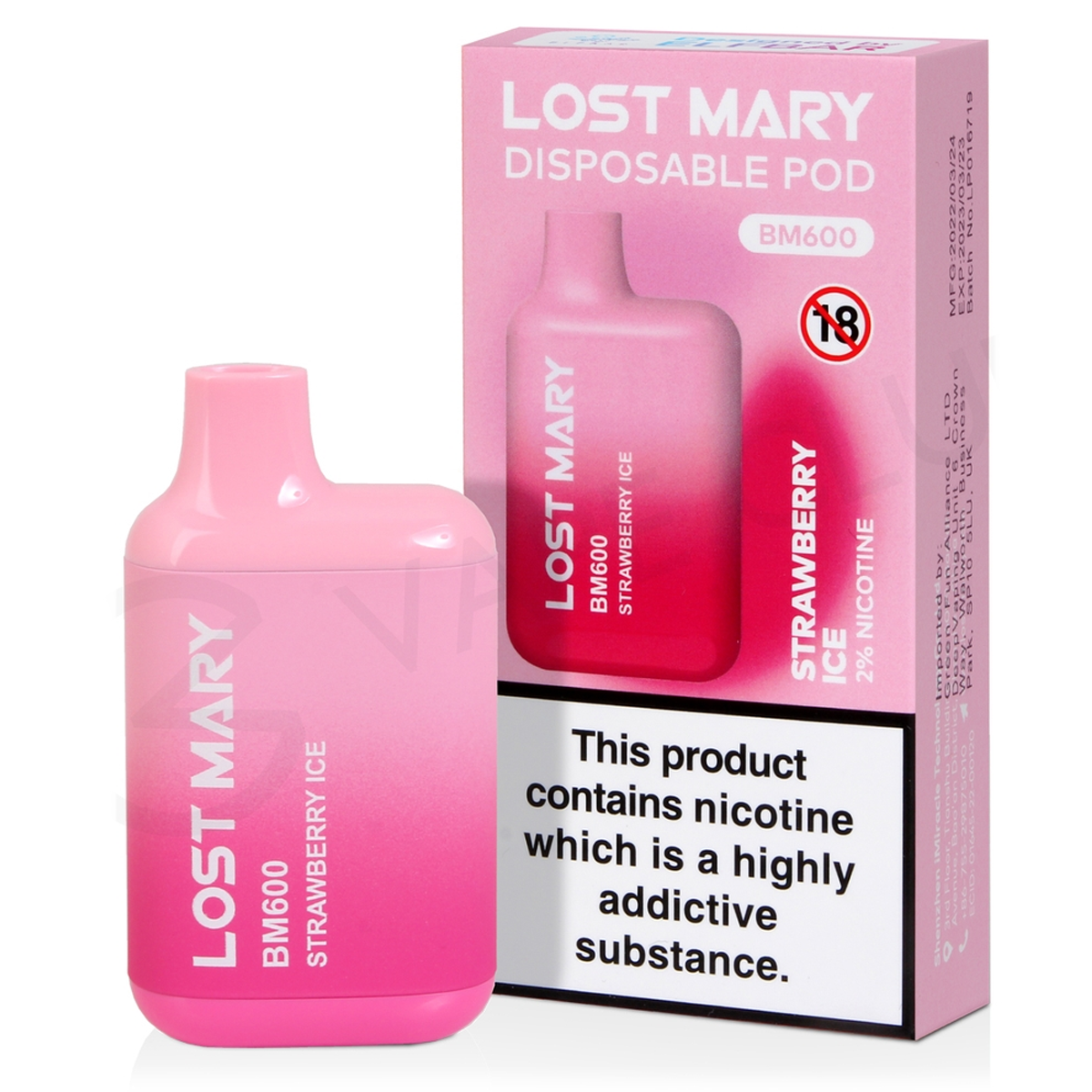 Lost Mary - Strawberry Ice 20mg