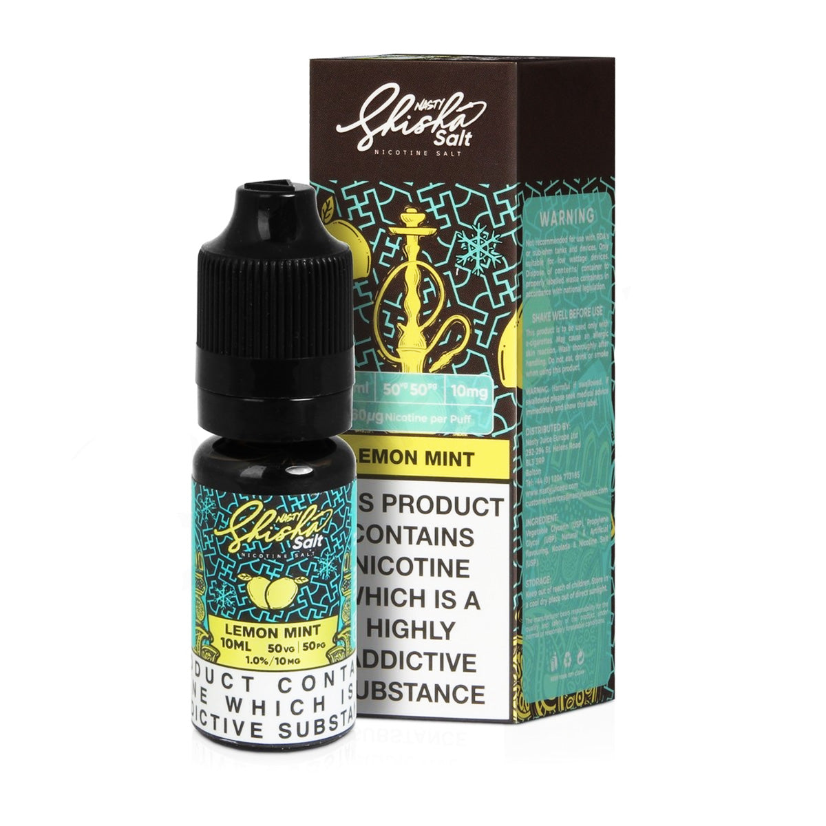 Nasty Juice - Shisha Lemon Mint 10ml 20mg Nic Salt