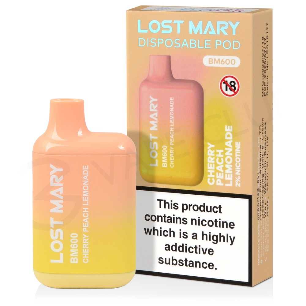Lost Mary - Limonade cerise-pêche 20 mg
