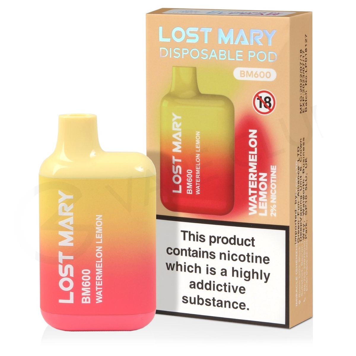 Lost Mary - Anguria Limone 20 mg