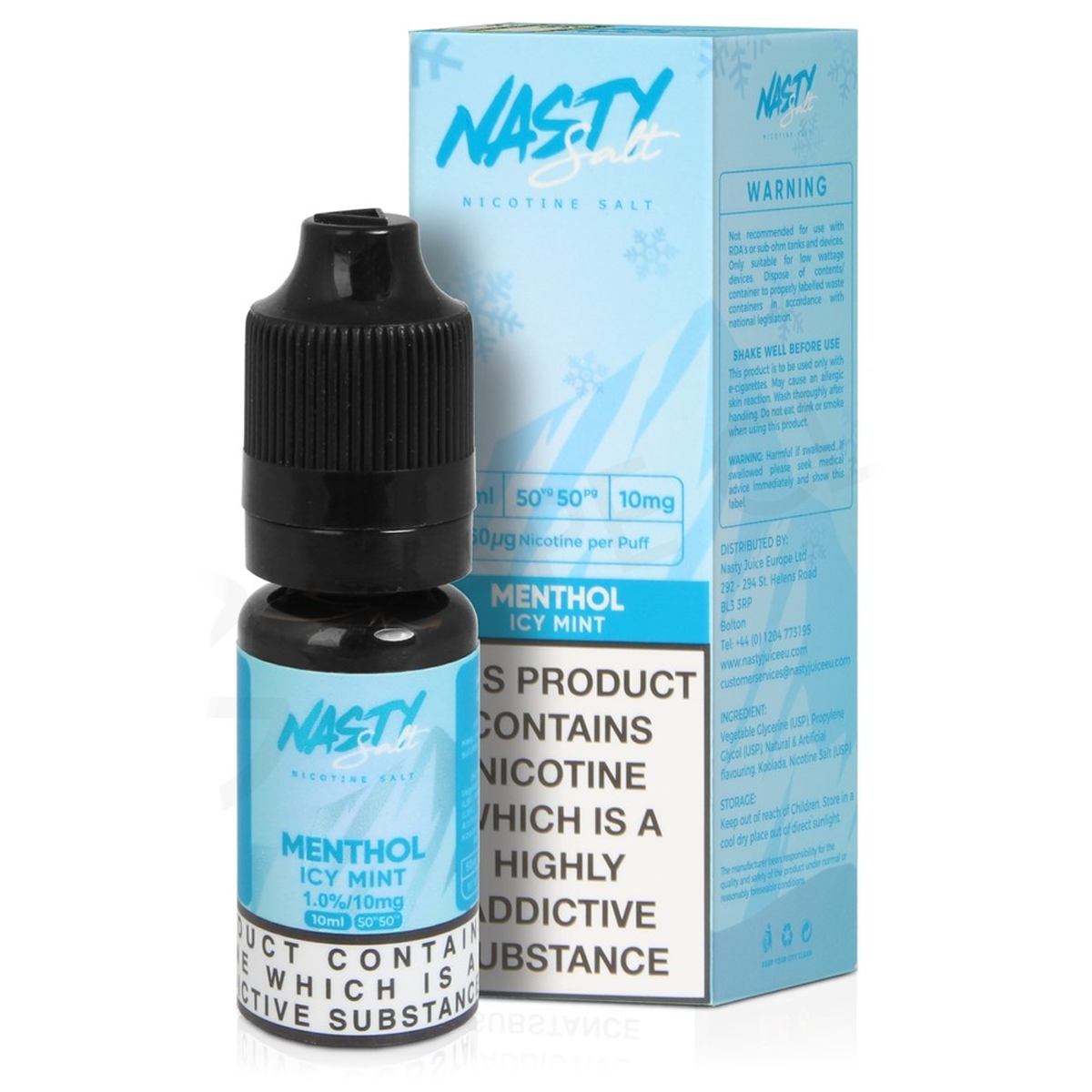Nasty Juice Salt - Menthe glacée 10 ml 20 mg Sel de Nic
