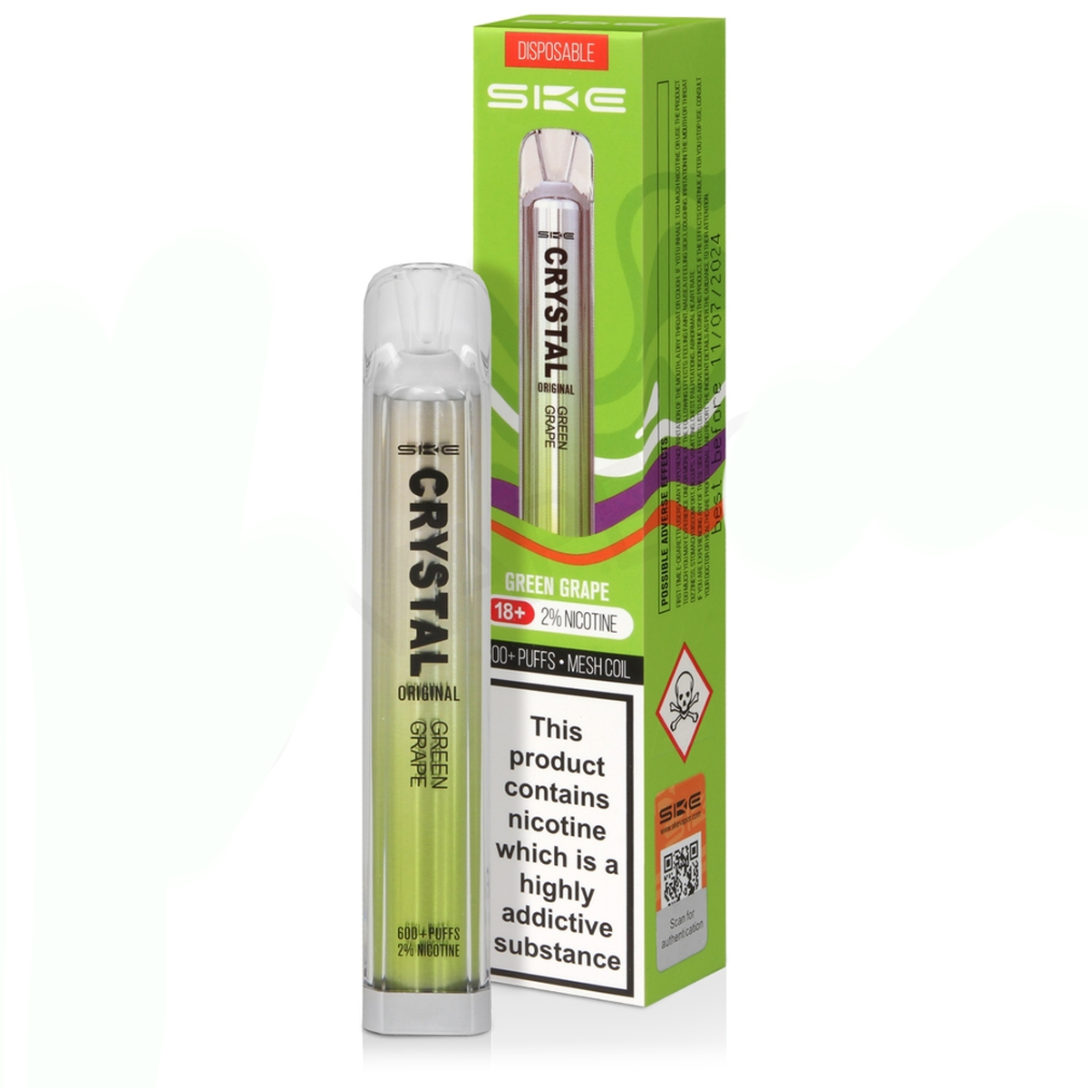 Barre de cristal SKE - Raisin vert 20 mg