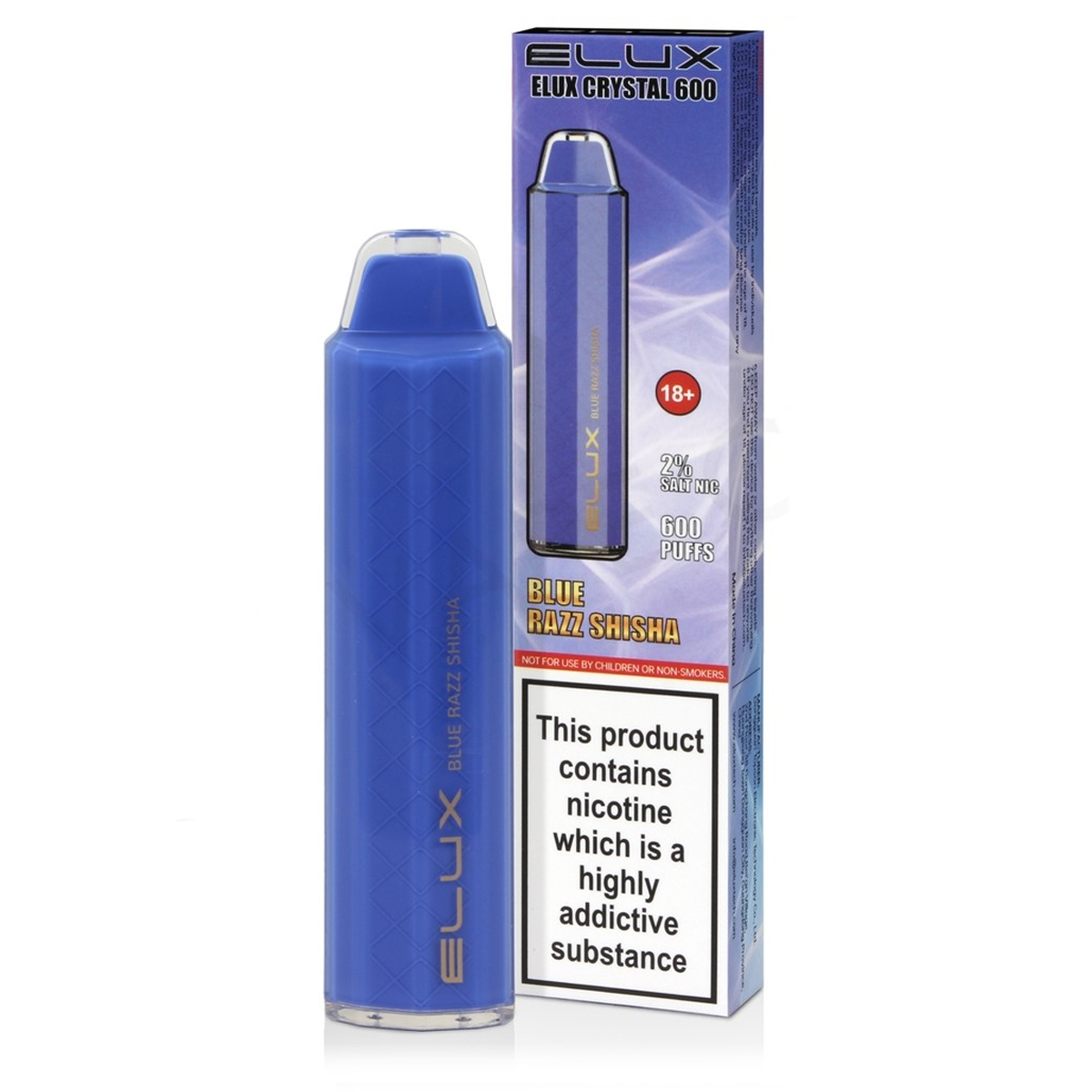 Barra di cristallo Elux - Shisha Blue Razz 20 mg