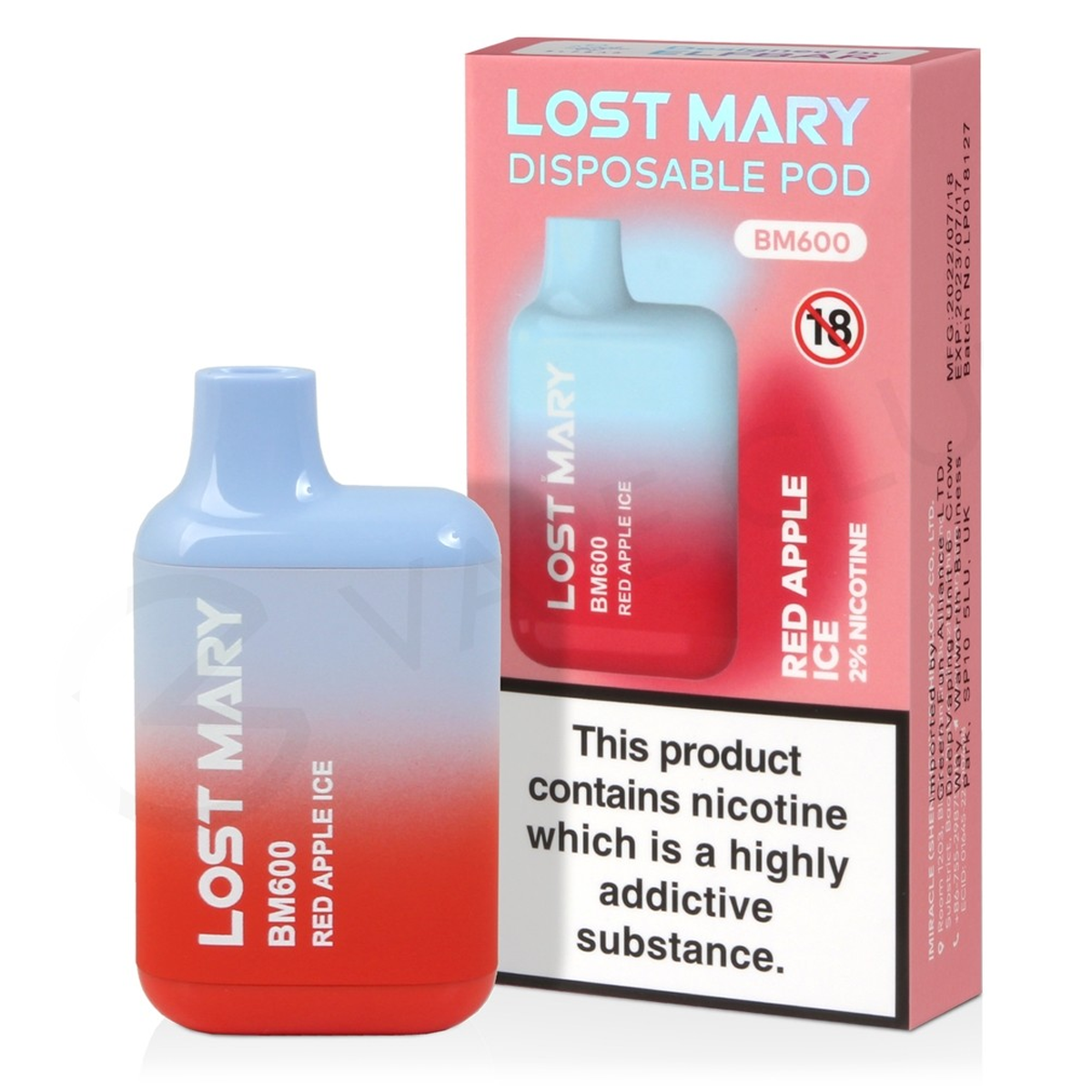 Lost Mary - Glace à la pomme rouge 20 mg