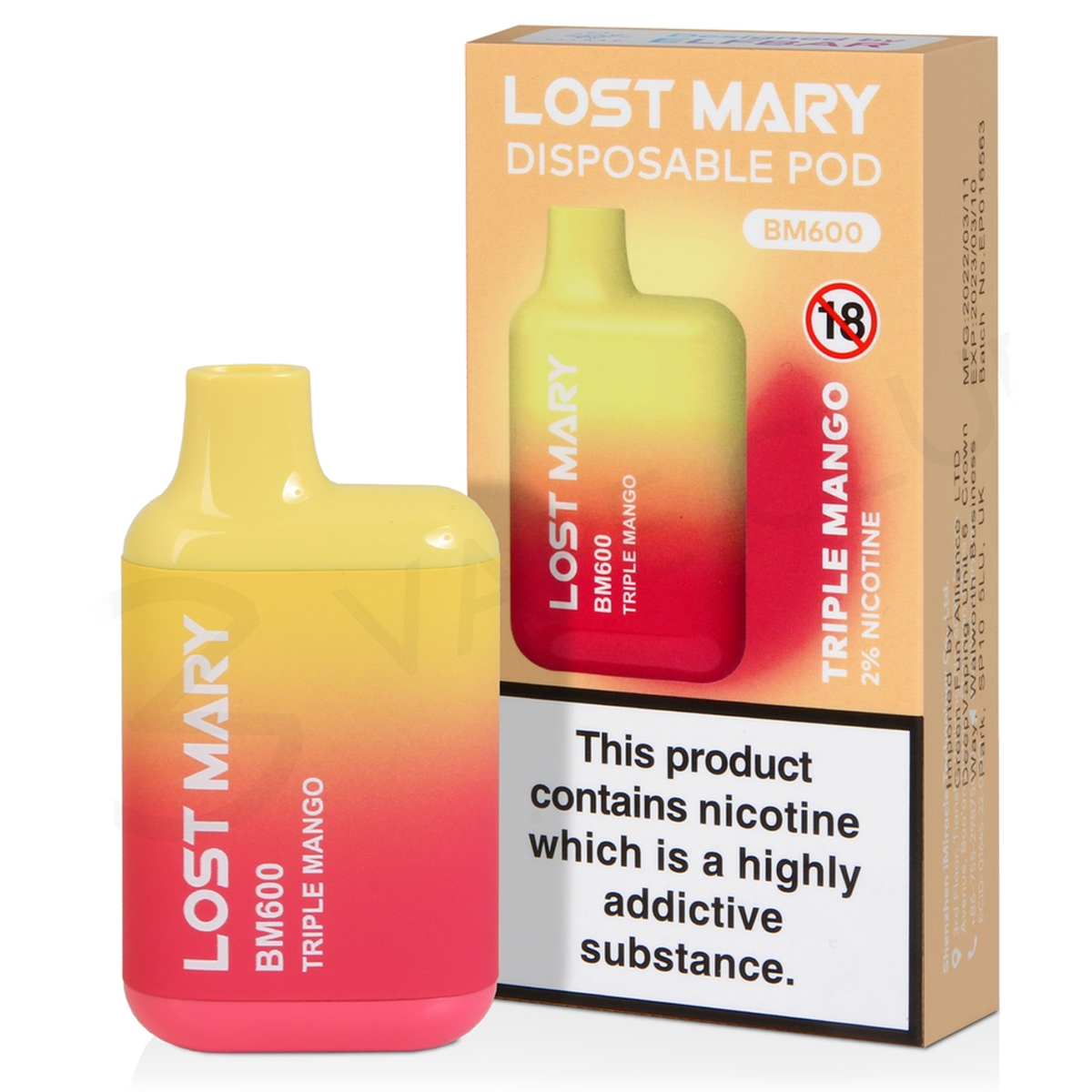 Lost Mary - Triplo mango 20 mg