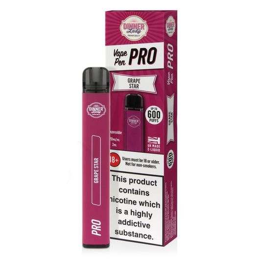 Dinner Lady Pro Bar - Grape Star 20mg