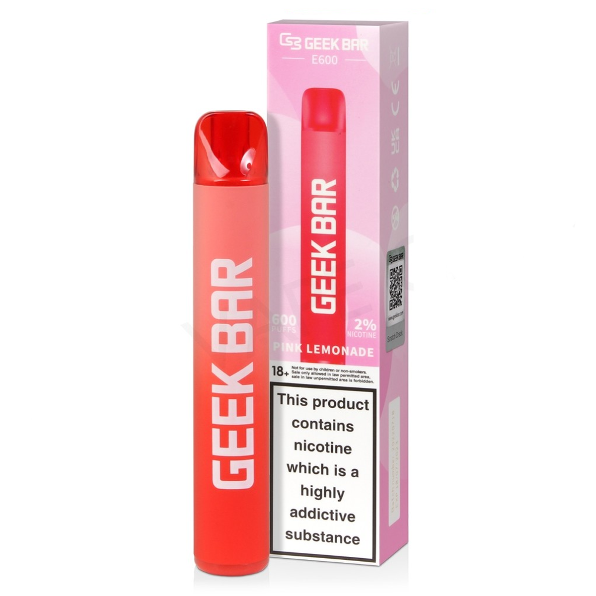 Geekbar E600 - Pink Lemonade 20mg