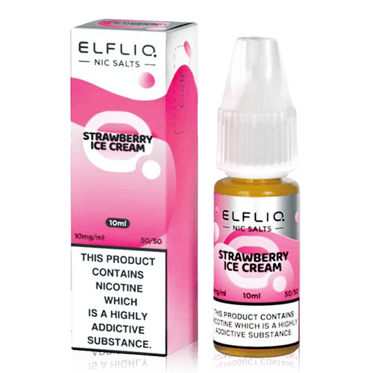 ELFLIQ - Strawberry Ice Cream 10ml Nic Salt