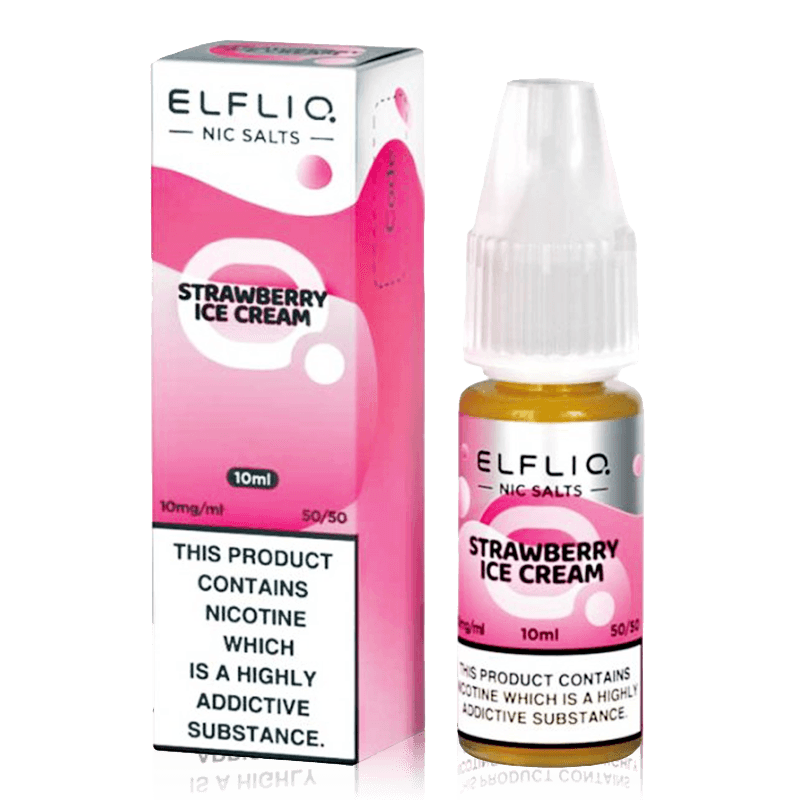 ELFLIQ - Glace Fraise 10ml Sel de Nic  House Of Clouds
