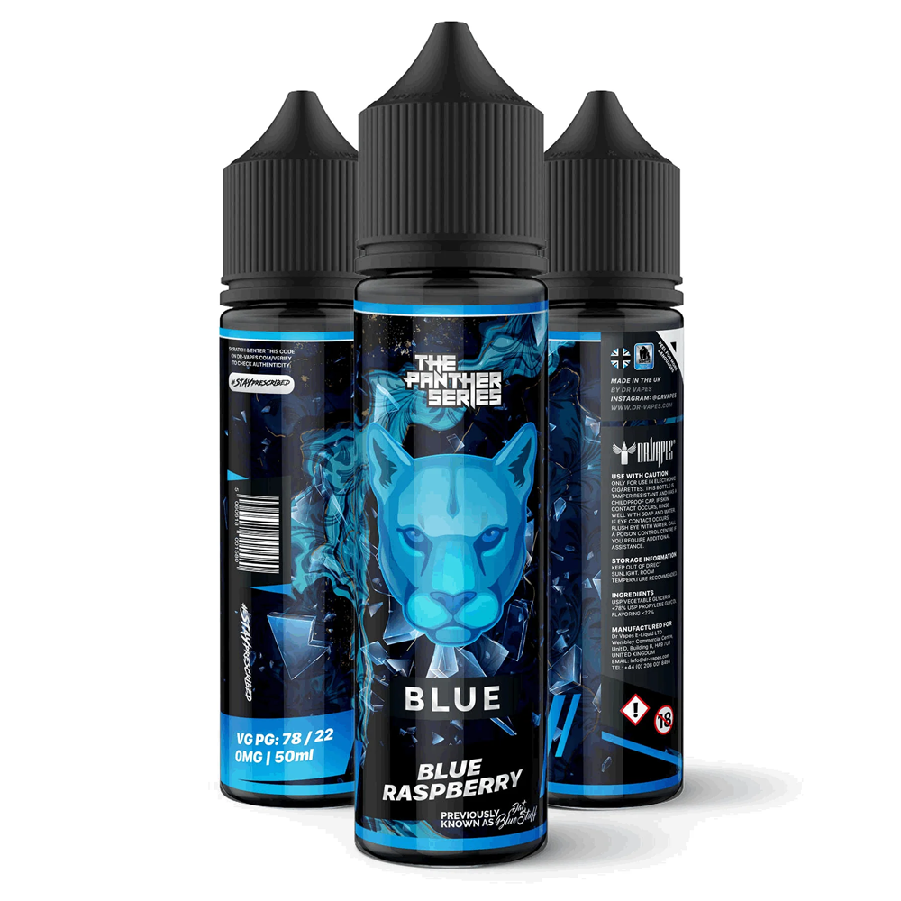 La série Panther - Bleu 50 ml Shortfill