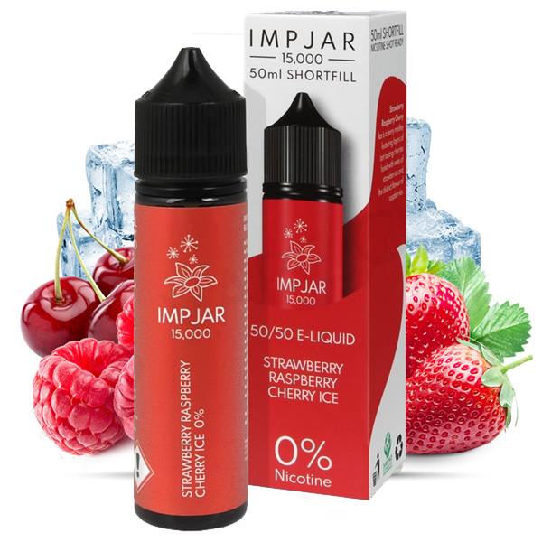 IMP JAR - Glace Fraise, Framboise &amp; Cerise 50ml Shortfill